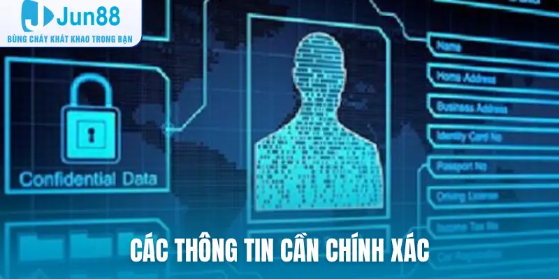 Các thông tin cần chính xác