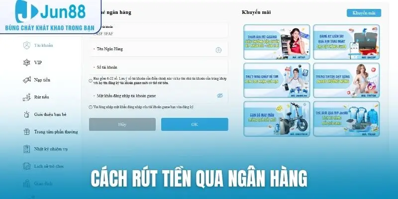 Cách rút tiền qua ngân hàng