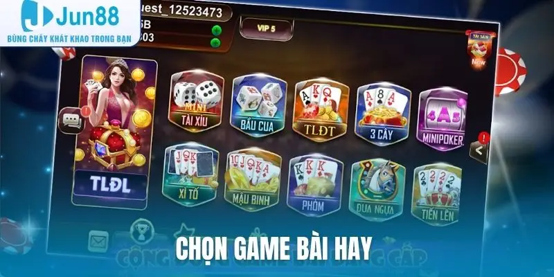 Chọn game bài hay