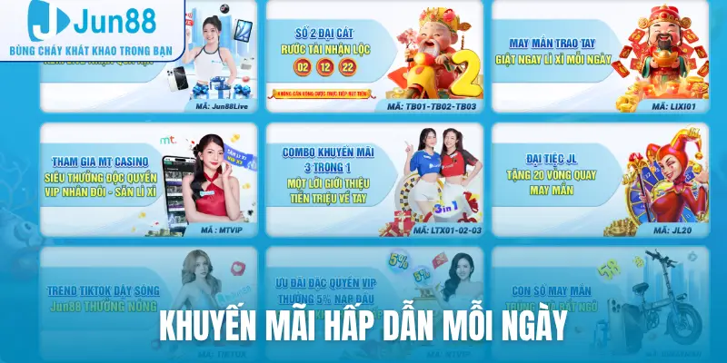 Khuyến mãi hấp dẫn mỗi ngày