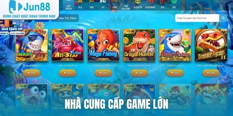 Nhà cung cấp game lớn
