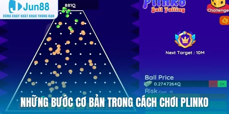 Những bước cơ bản trong cách chơi Plinko