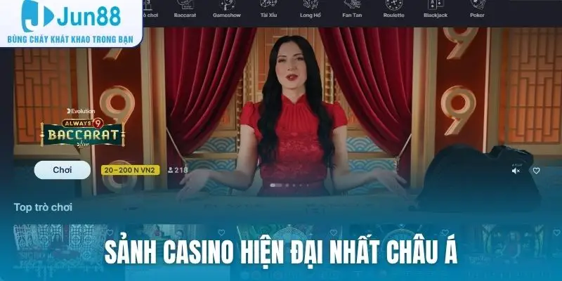 Sảnh casino hiện đại nhất châu Á