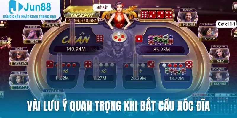 Vài lưu ý quan trọng khi bắt cầu xóc đĩa